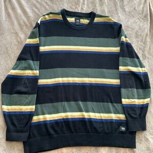 Vans Men’s Striped Crewneck Sweater – Size XL